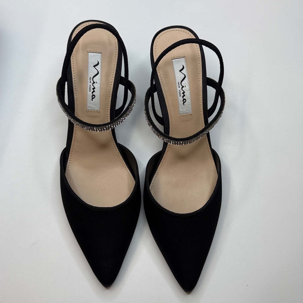 Nina Women's Billie Slingback Evening Pumps- Size 8 - Picture 6 of 10